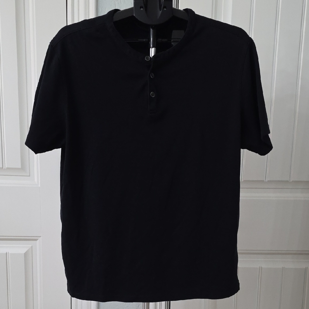 Robert Barakett Black Casual Button Down Shirt